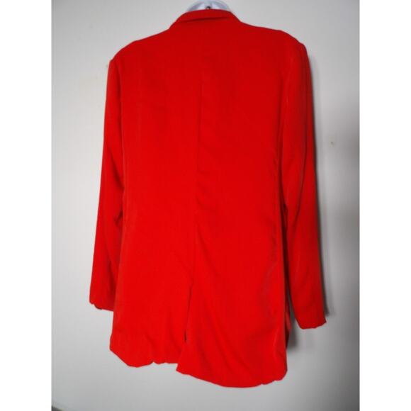 Anthropologie Medium Endless Rose Blazer Red Single Button Sport Coat - Picture 4 of 11